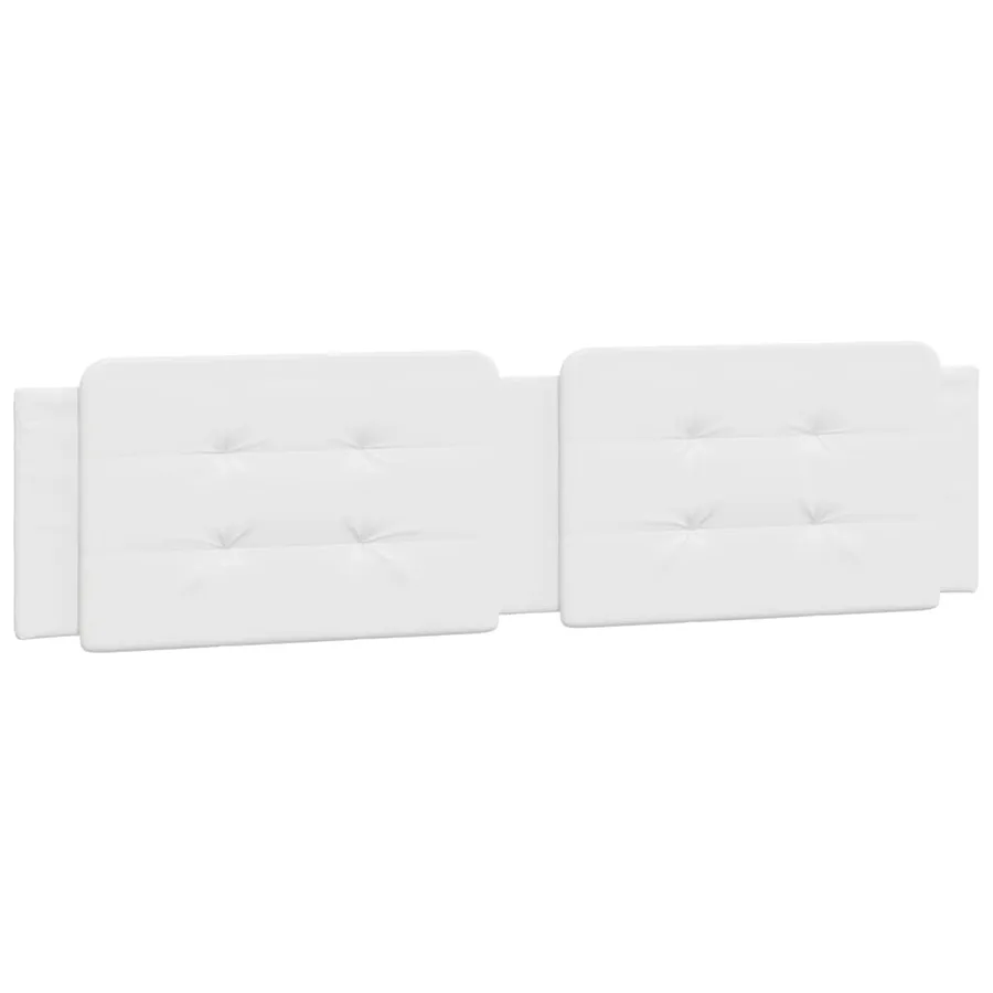 Lit avec matelas Zadar blanc 160x200 cm similicuir - 5