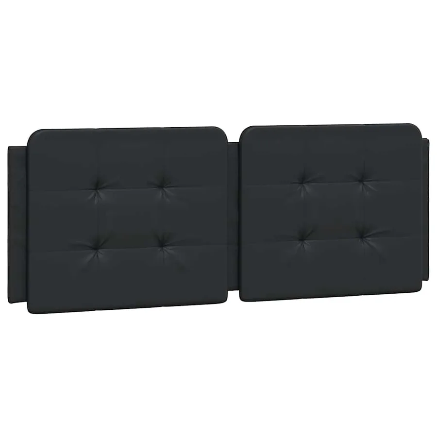Cadre de lit sans matelas Zadar noir 140x200 cm similicuir - 8