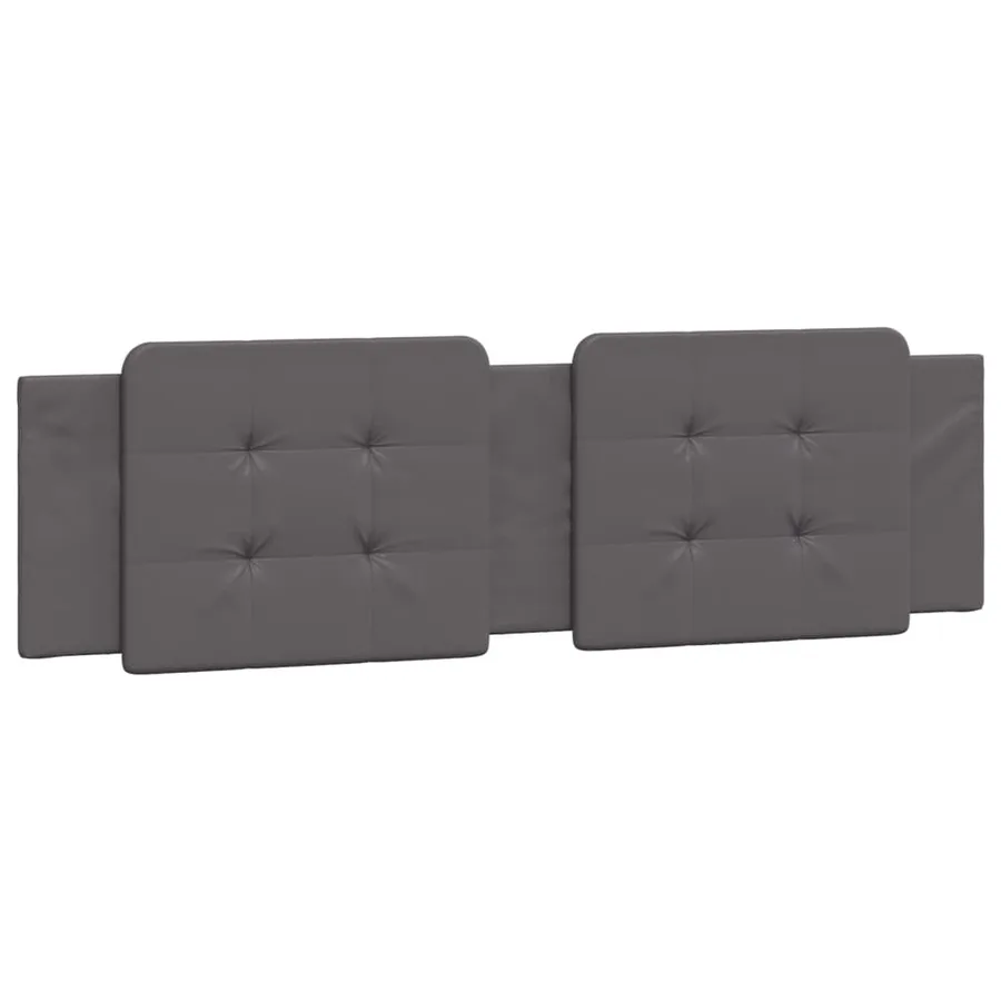 Lit avec matelas Zadar gris 180x200 cm similicuir - 5