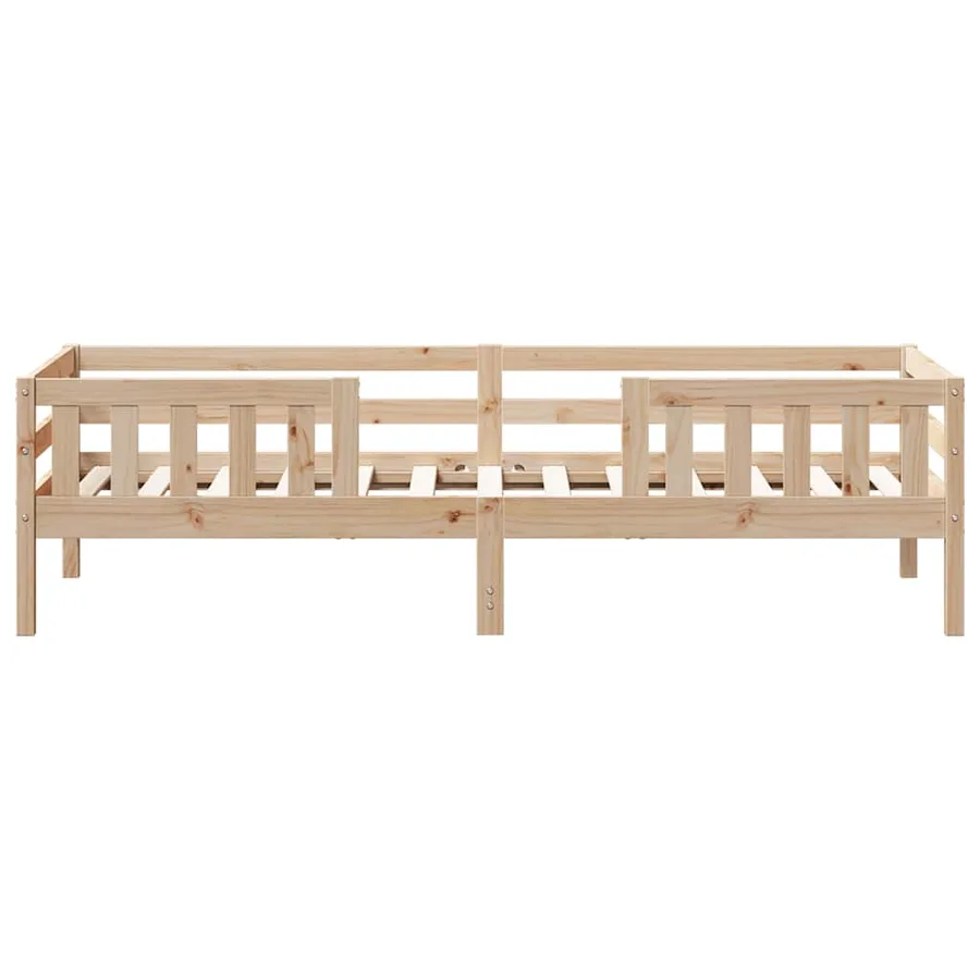 Cadre de lit sans matelas 80x200 cm bois massif de pin - 4