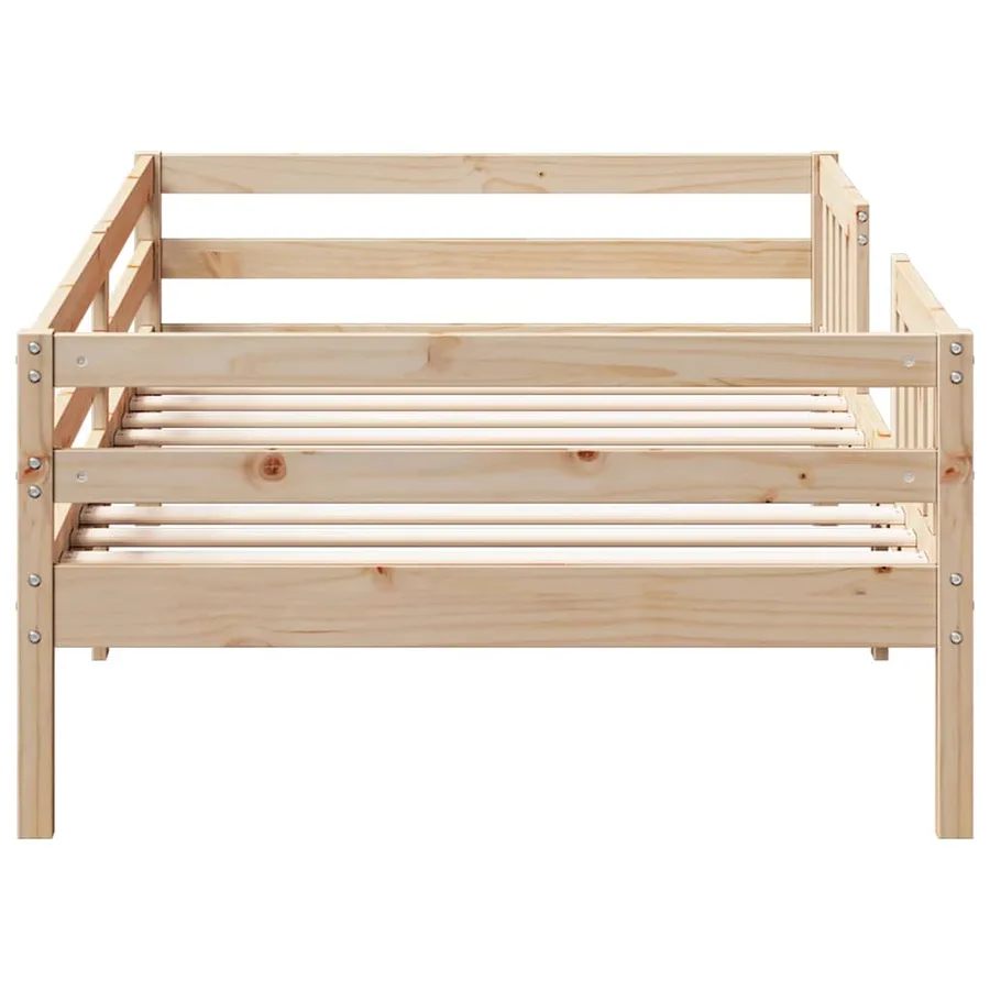 Cadre de lit sans matelas 80x200 cm bois massif de pin - 5