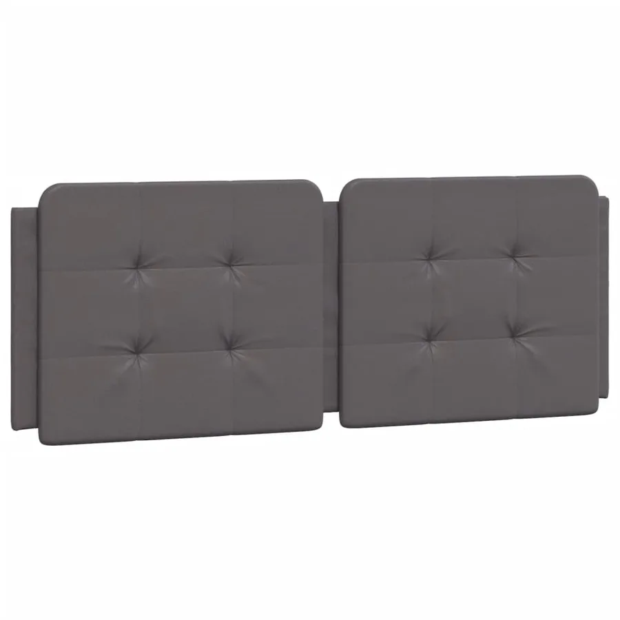 Cadre de lit sans matelas Zadar gris 120x200 cm similicuir - 5