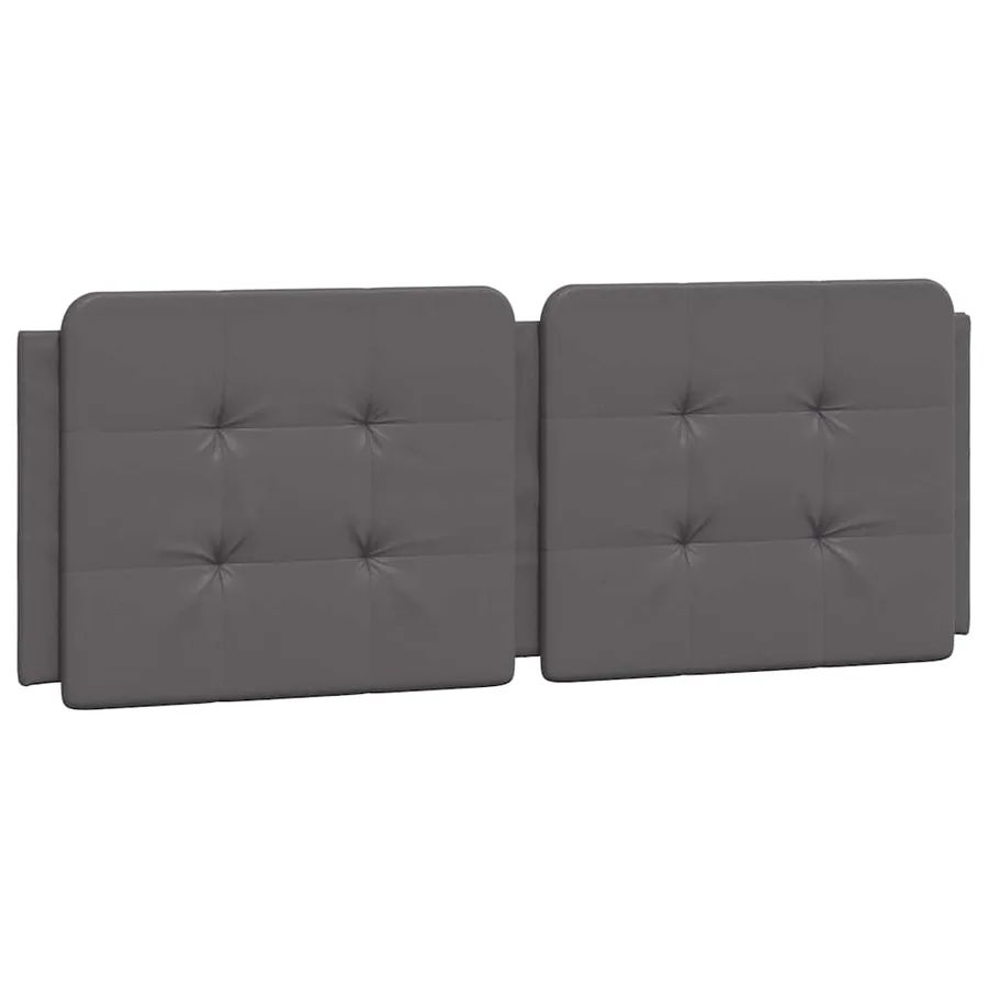 Cadre de lit sans matelas Zadar gris 120x200 cm similicuir - 8