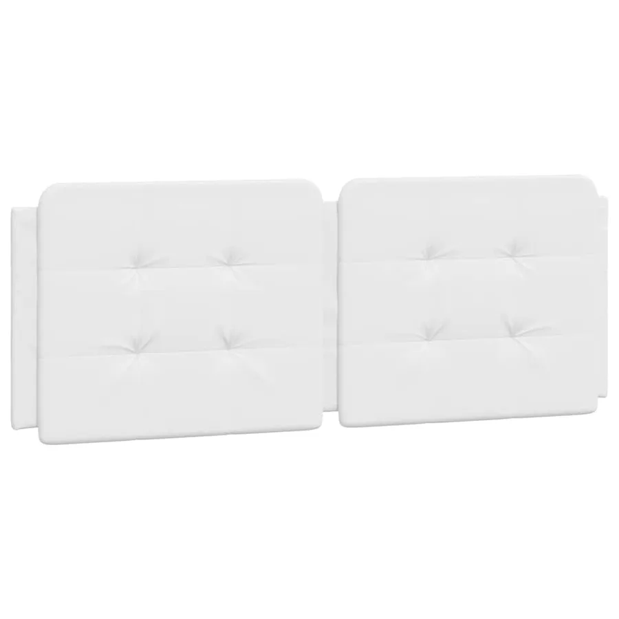 Cadre de lit sans matelas Zadar blanc 120x200 cm similicuir - 8