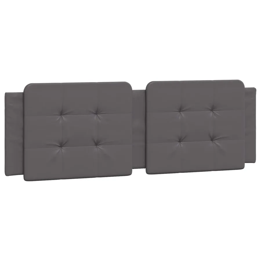 Lit avec matelas Zadar gris 160x200 cm similicuir - 5