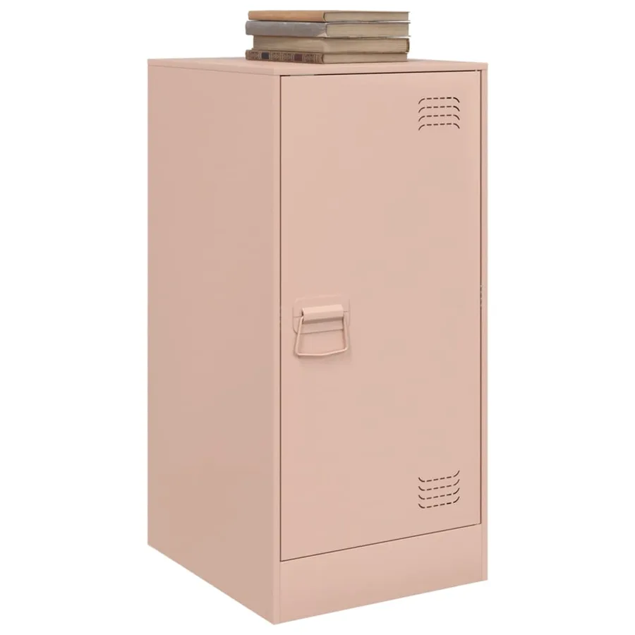 Buffet rose 34,5x39x73 cm acier - 4