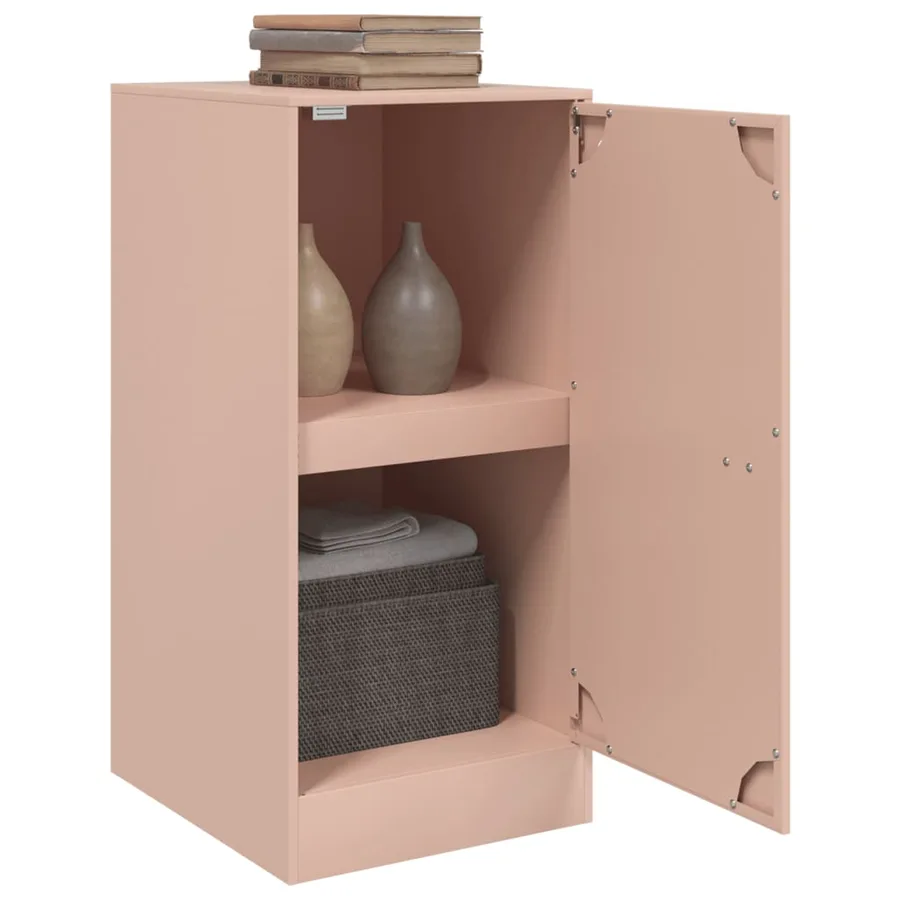 Buffet rose 34,5x39x73 cm acier - 5