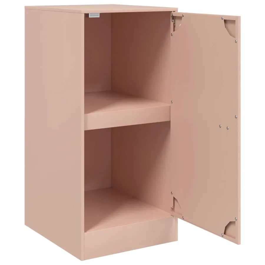 Buffet rose 34,5x39x73 cm acier - 7