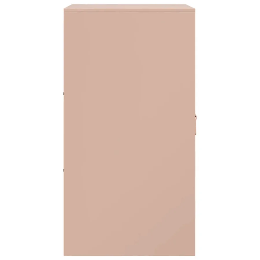 Buffet rose 34,5x39x73 cm acier - 8