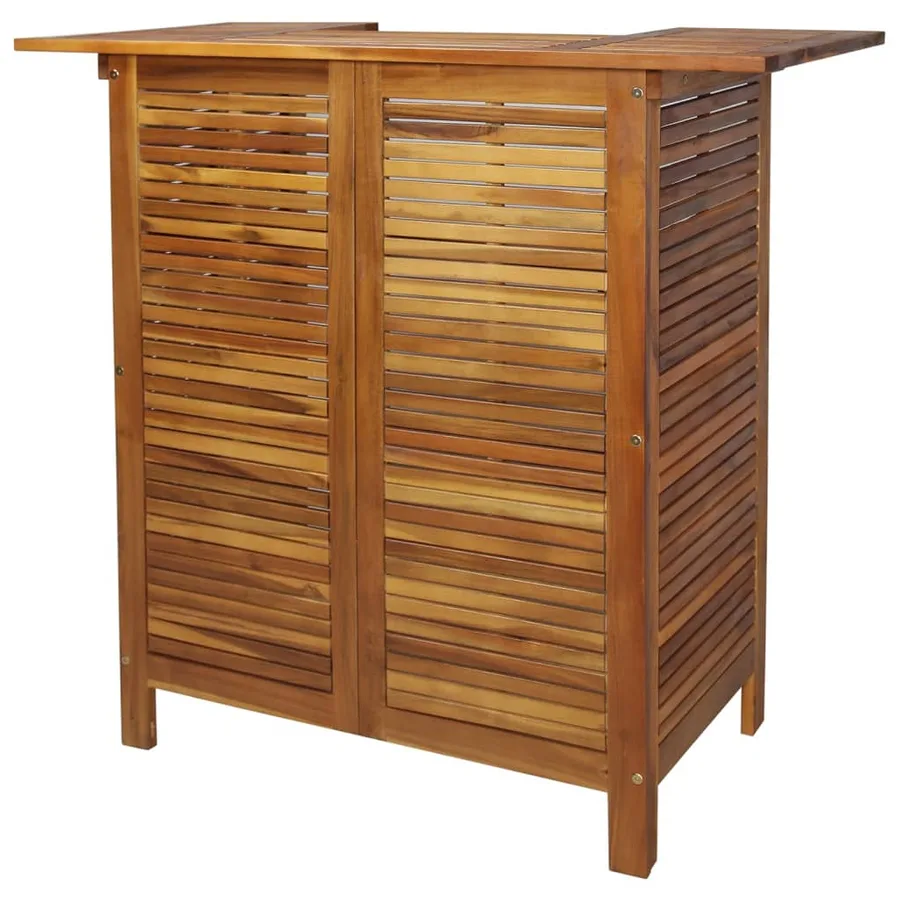 Ensemble de bar de jardin 3 pcs Bois d'acacia solide - 4