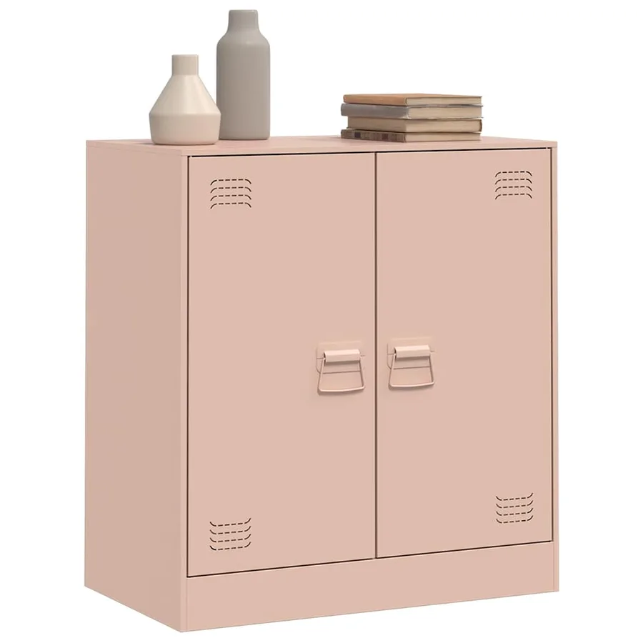 Buffet rose 67x39x73 cm acier - 5