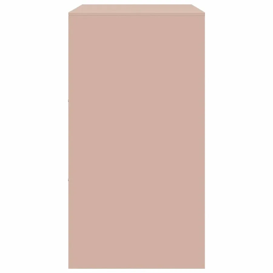 Buffet rose 67x39x73 cm acier - 8