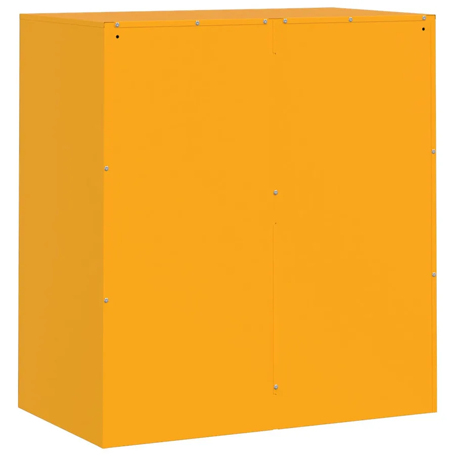 Buffet jaune moutarde 67x39x73 cm acier - 9