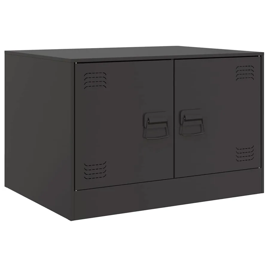 Table basse noir 67x50x44 cm acier - 2