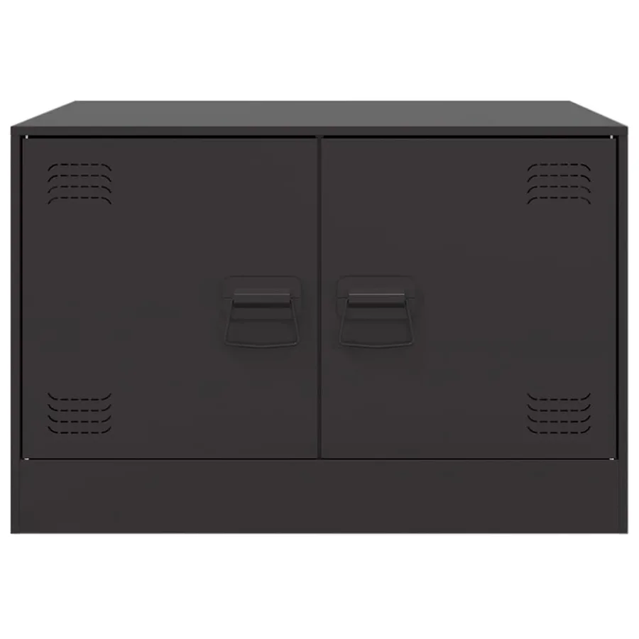 Table basse noir 67x50x44 cm acier - 6