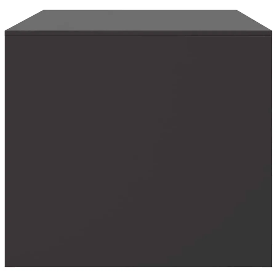 Table basse noir 67x50x44 cm acier - 8