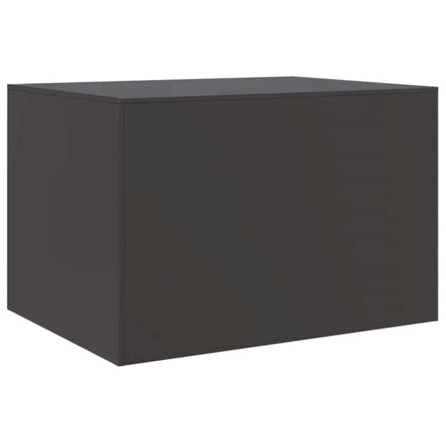 Table basse noir 67x50x44 cm acier - 9