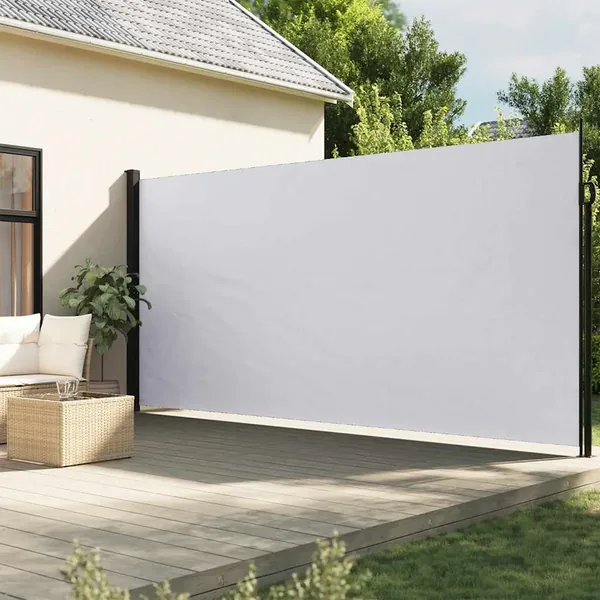 Auvent latéral rétractable blanc 220x300 cm