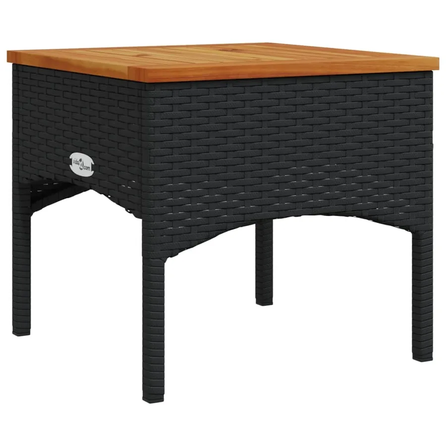 Salon de jardin 3 pcs avec coussins noir résine tressée - 7