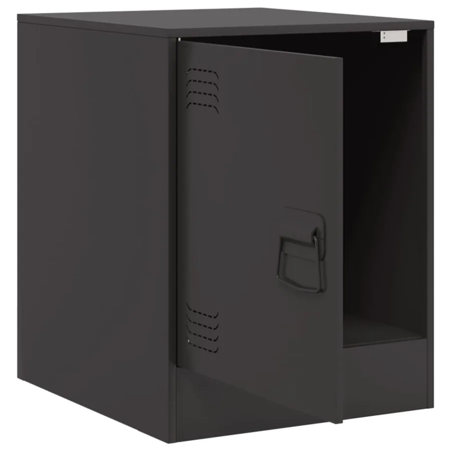 Tables de chevet 2 pcs noir 34,5x39x44 cm acier - 6