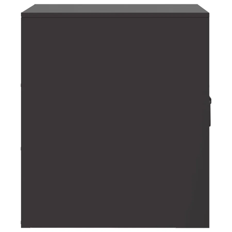 Tables de chevet 2 pcs noir 34,5x39x44 cm acier - 8