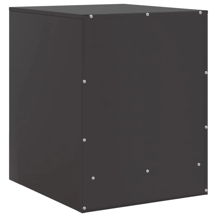 Tables de chevet 2 pcs noir 34,5x39x44 cm acier - 9