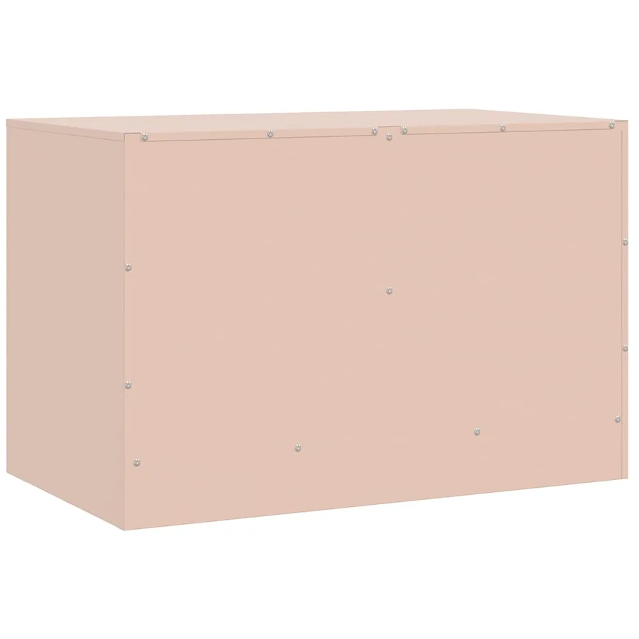 Meubles TV 2 pcs rose 67x39x44 cm acier - 9