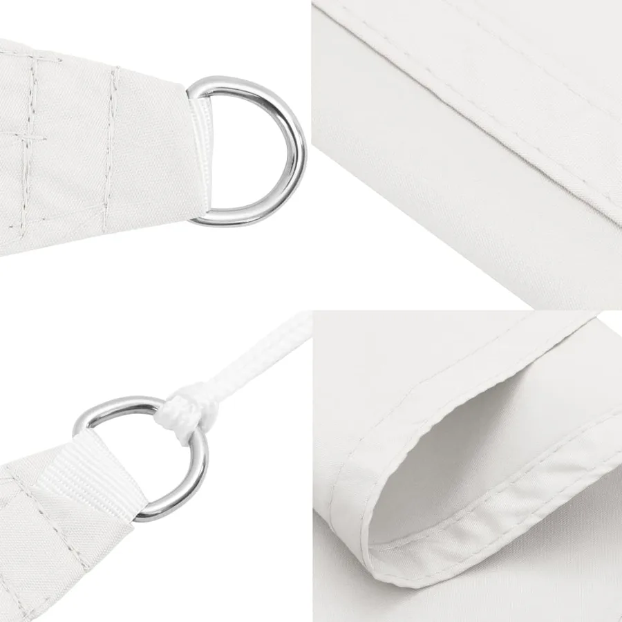 Voile d'ombrage blanc 2x2x2 m 100 % polyester oxford - 6