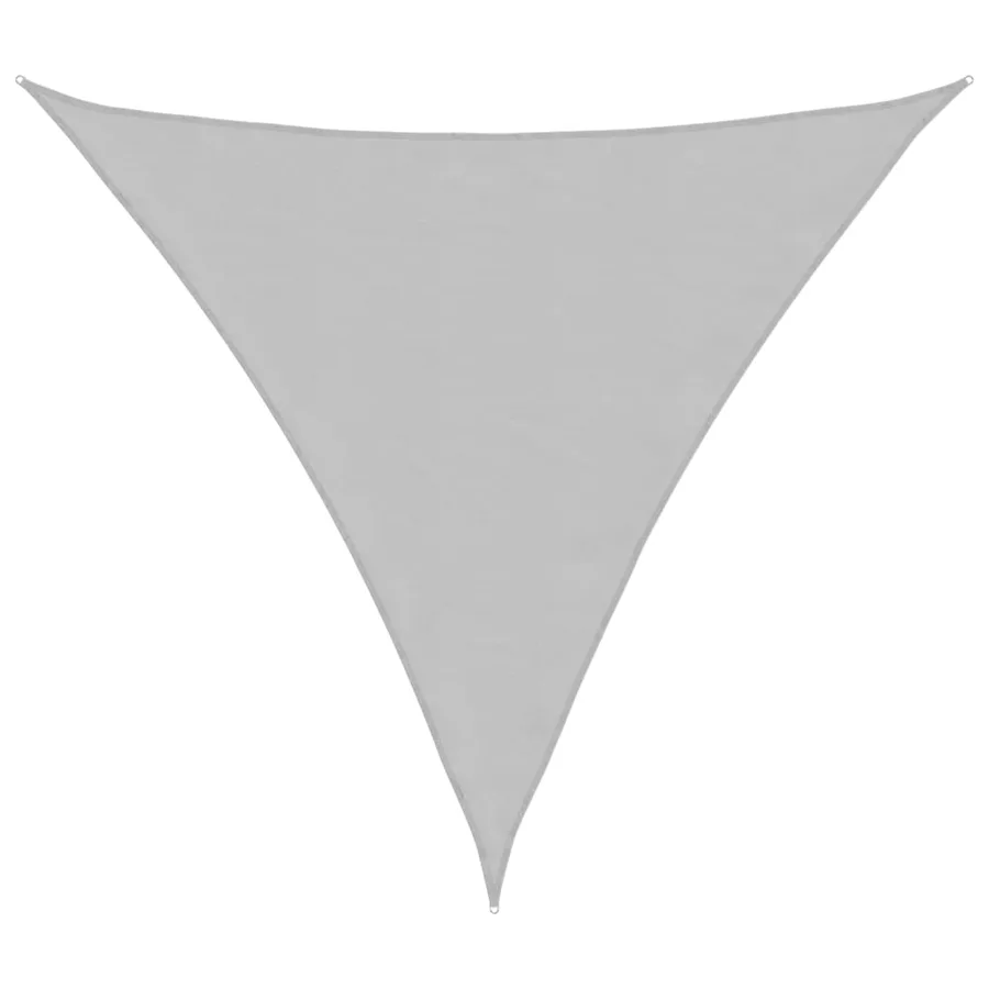 Voile d'ombrage gris clair 4x4x4 m 100% polyester oxford - 2