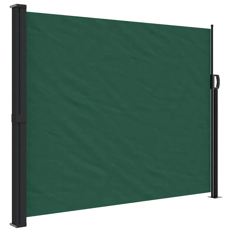 Auvent latéral rétractable vert foncé 160x300 cm - 2