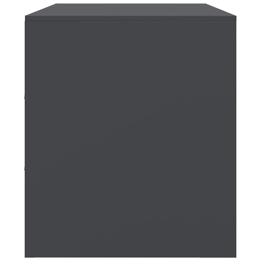 Meubles TV 2 pcs anthracite 67x39x44 cm acier - 8
