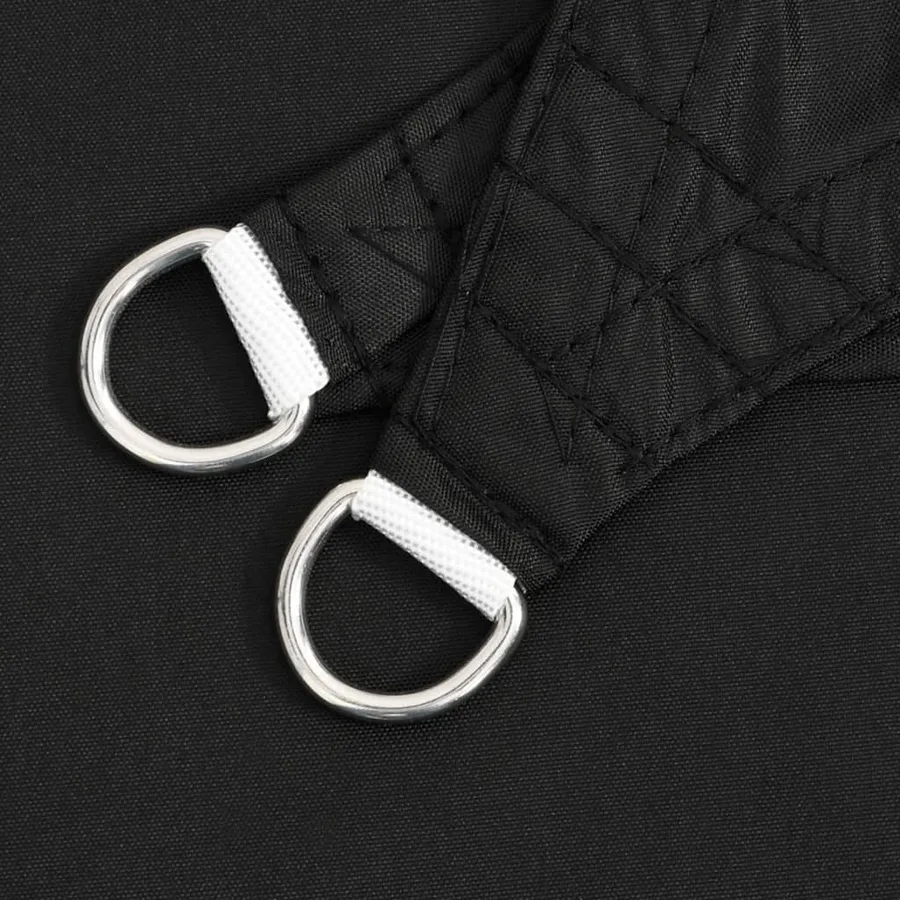 Voile d'ombrage noir 7x5x5 m 100 % polyester oxford - 5