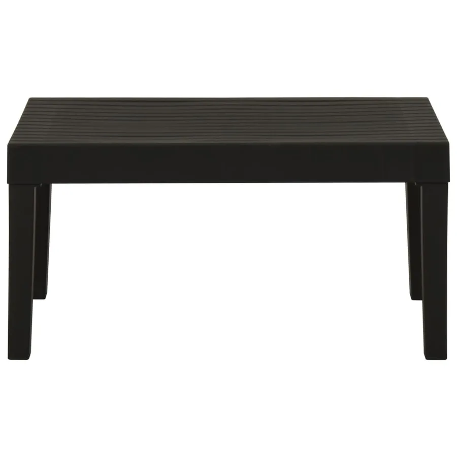 Table de salon de jardin Plastique Gris - 3
