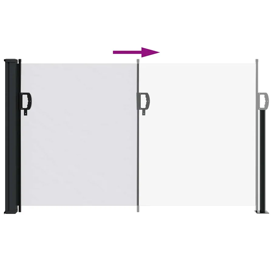 Auvent latéral rétractable blanc 117x300 cm - 5