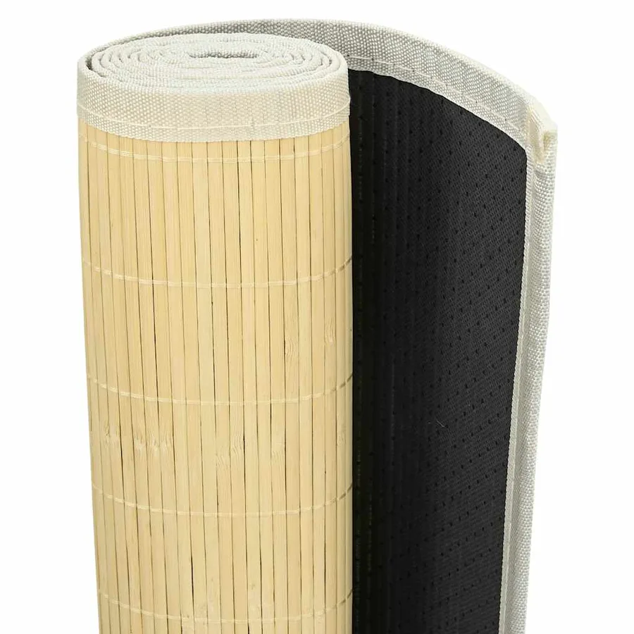 Tapis en bambou 100x160 cm Naturel - 4