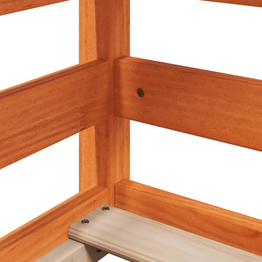 Lit superposé sans matelas cire marron 80x200 cm pin massif - 7