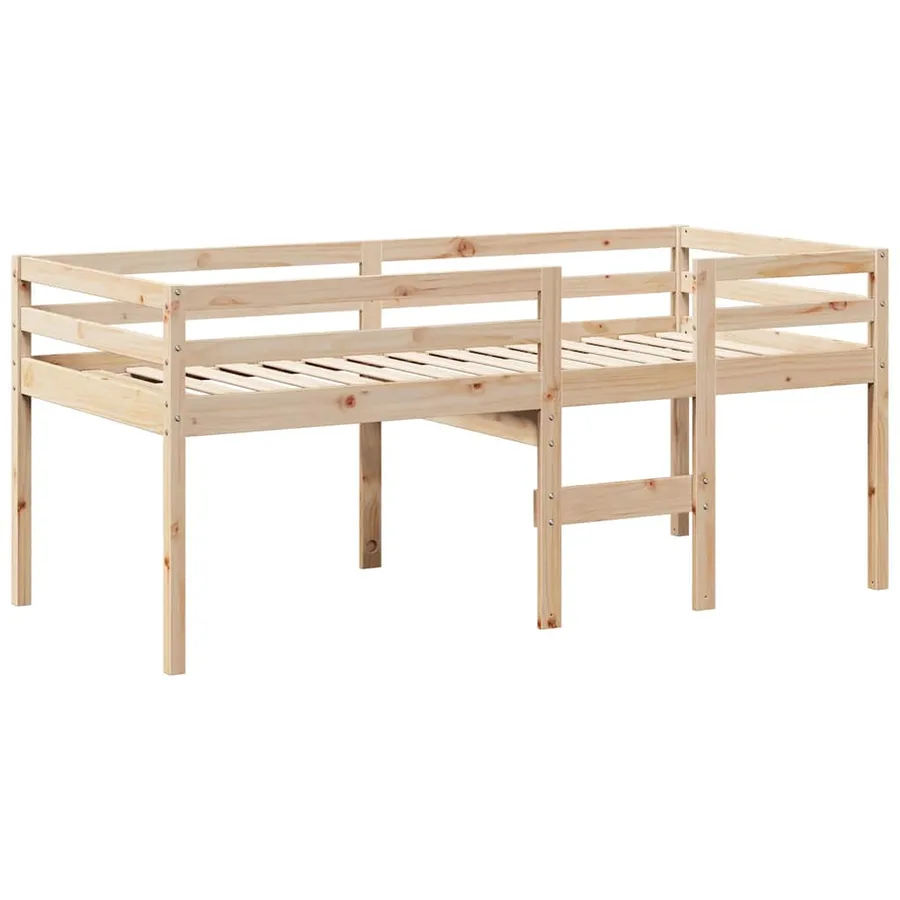 Lit haut sans matelas 80x200 cm bois de pin massif - 7