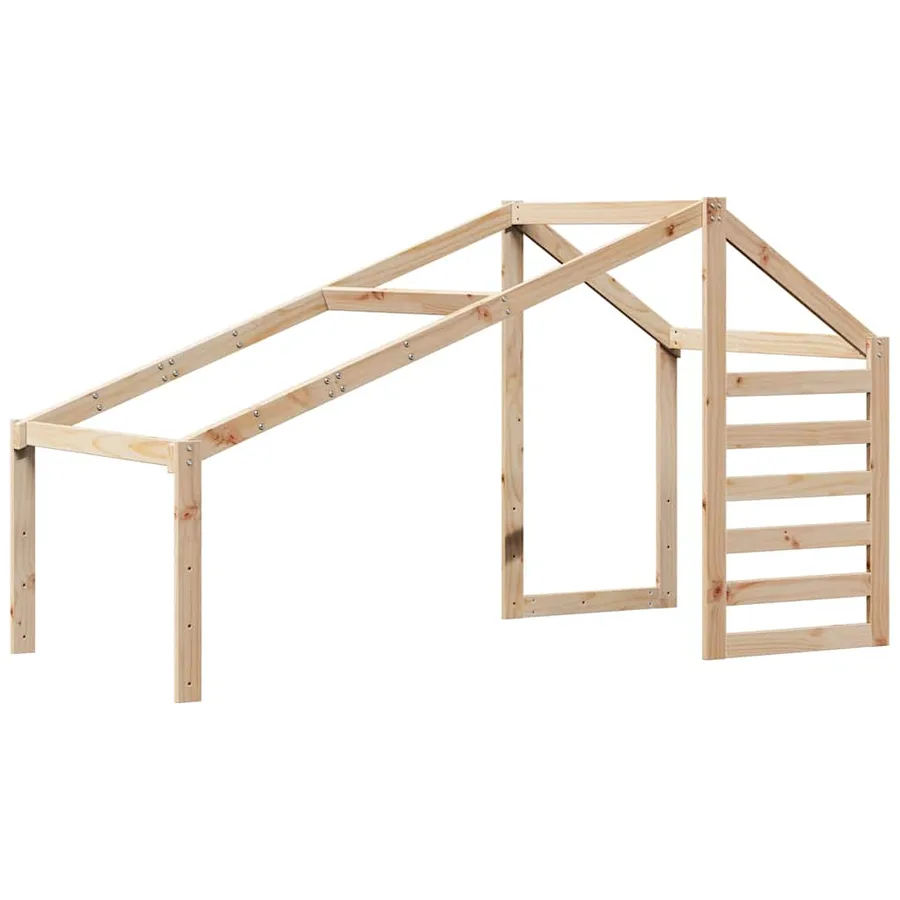 Lit haut sans matelas 80x200 cm bois de pin massif - 8