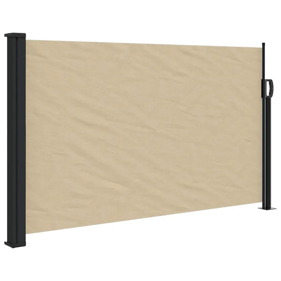 Auvent latéral rétractable beige 120x500 cm - 2