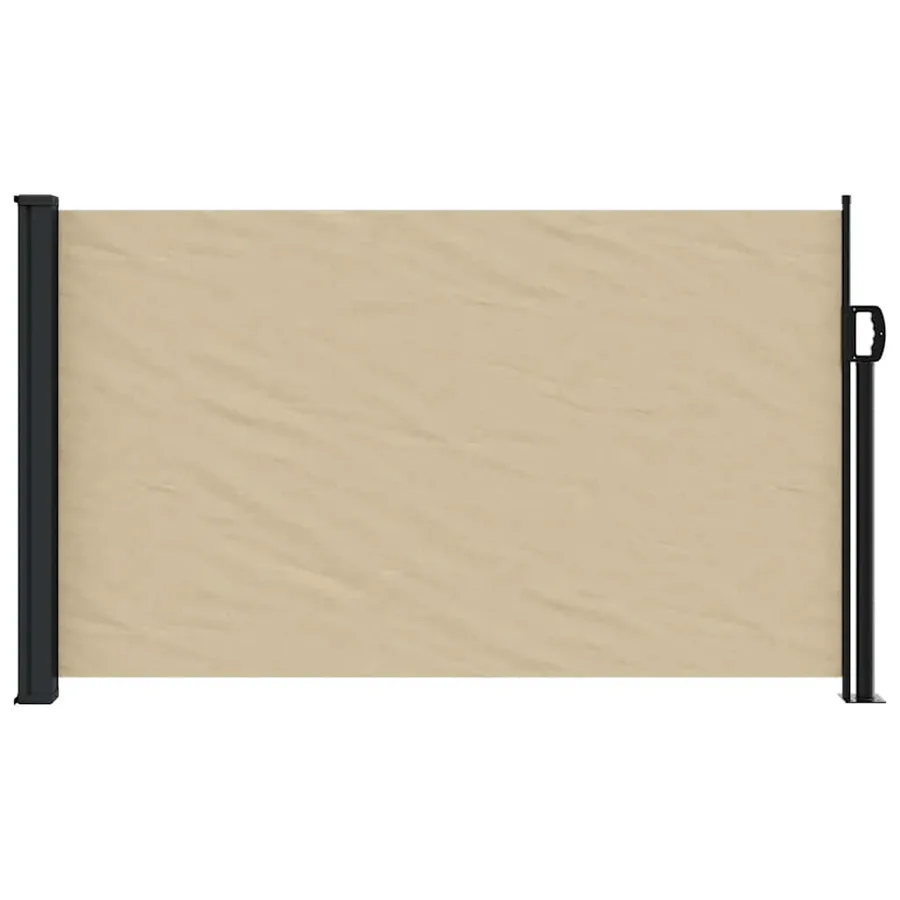 Auvent latéral rétractable beige 120x500 cm - 3