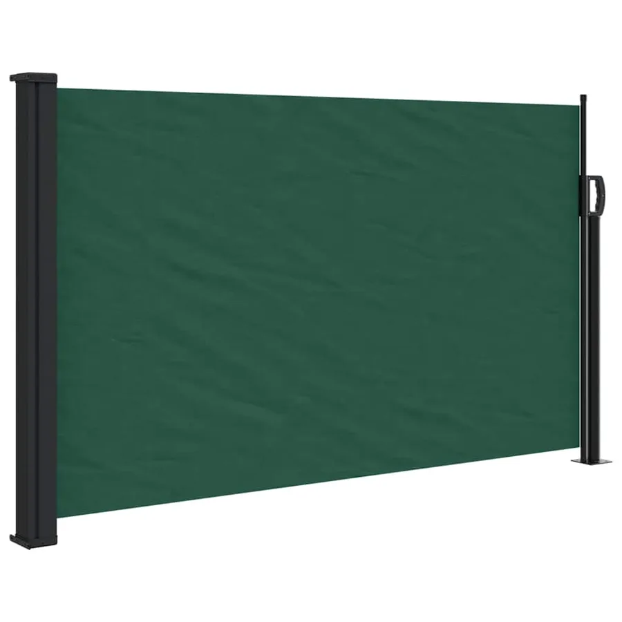 Auvent latéral rétractable vert foncé 120x600 cm - 2