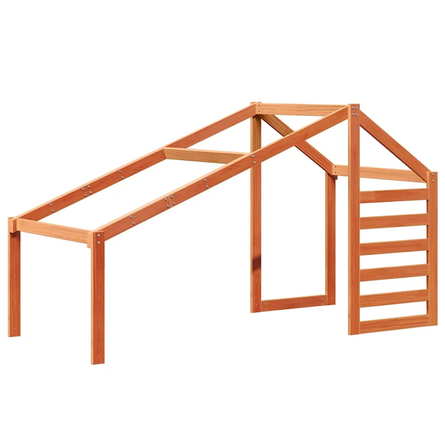 Lit haut sans matelas cire marron 80x200 cm bois de pin massif - 8