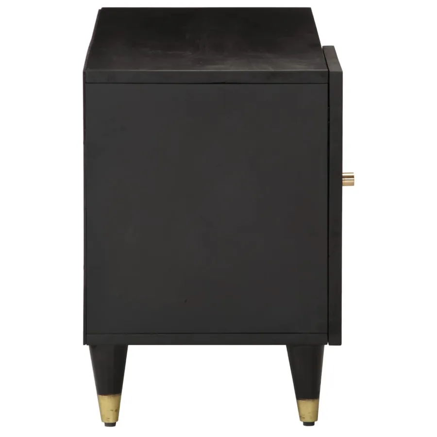 Meuble TV 80x31,5x46 cm bois massif de manguier - 4