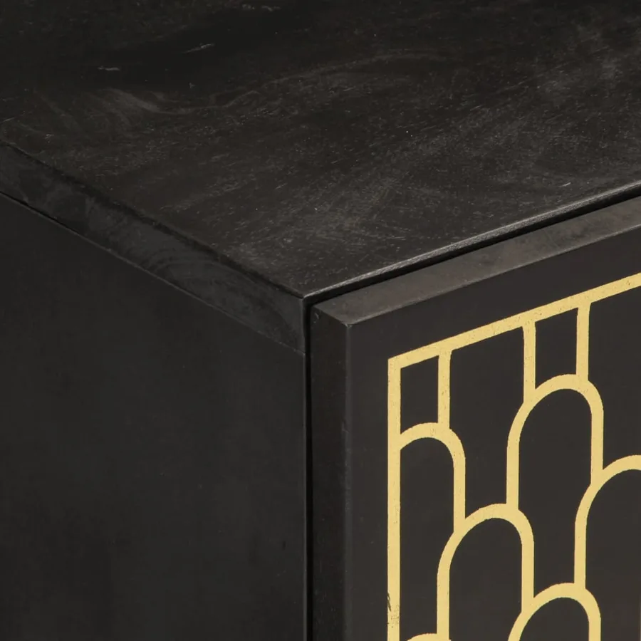 Meuble TV 80x31,5x46 cm bois massif de manguier - 8