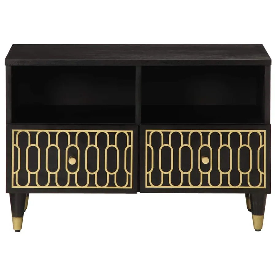 Meuble TV 70x33x46 cm Bois massif de manguier - 3