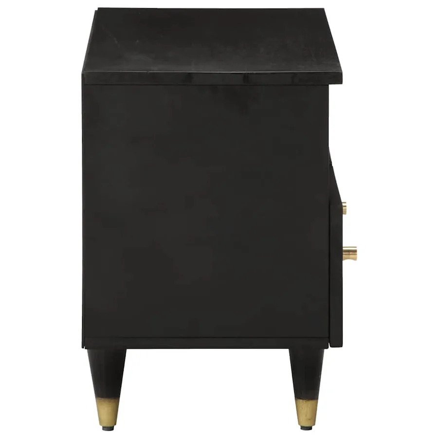 Meuble TV 70x33x46 cm Bois massif de manguier - 4