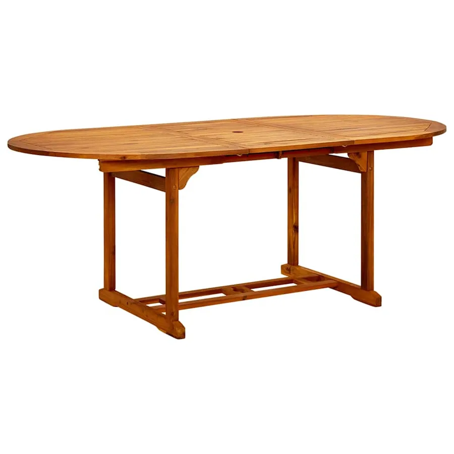 Ensemble à Manger de jardin 7pcs noir polypropylène bois massif - 5