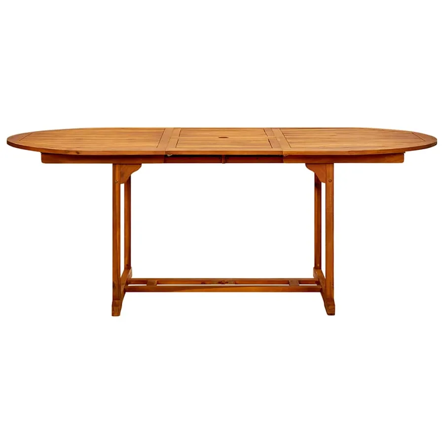Ensemble à Manger de jardin 7pcs noir polypropylène bois massif - 6