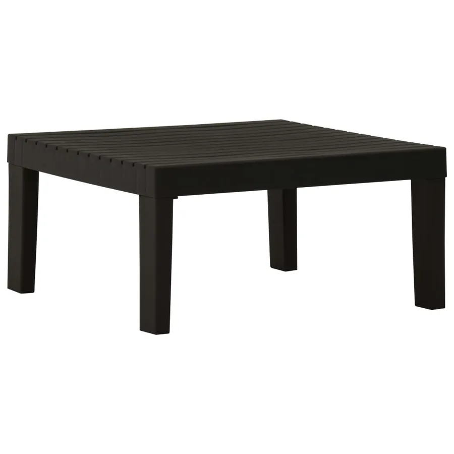 Salon de jardin 4 pcs avec coussins Plastique Gris - 4