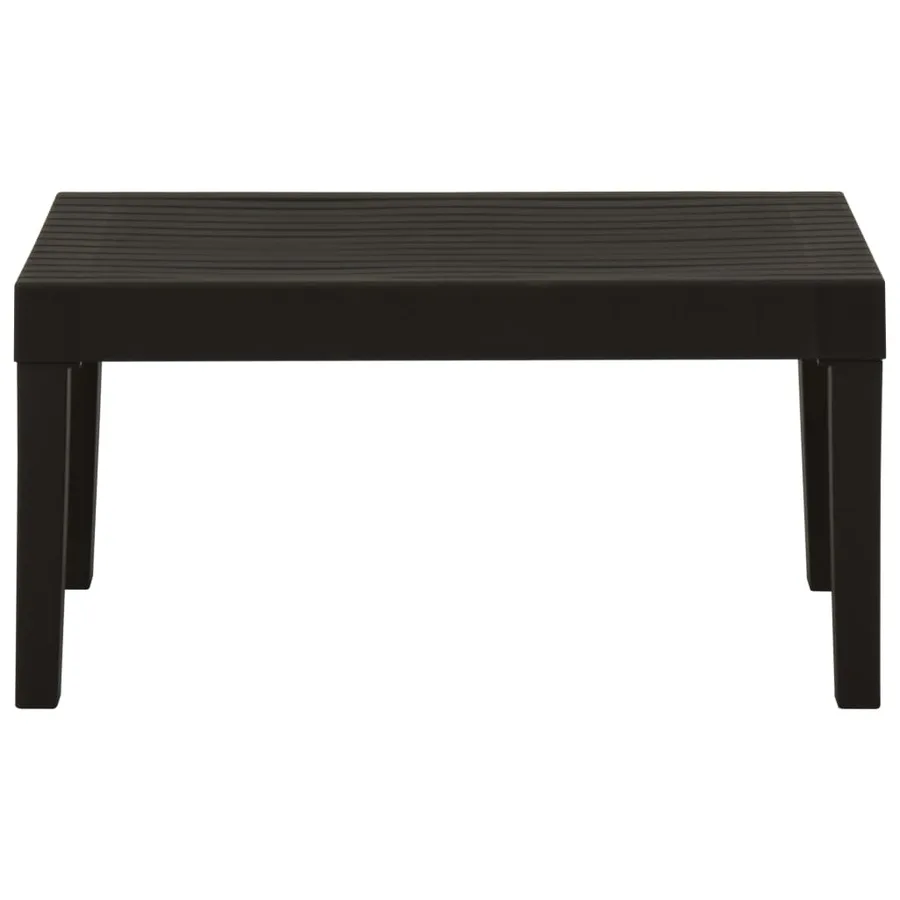 Salon de jardin 4 pcs avec coussins Plastique Gris - 5